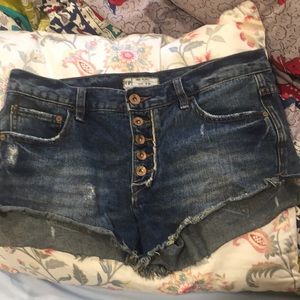 Free People Jean Shorts